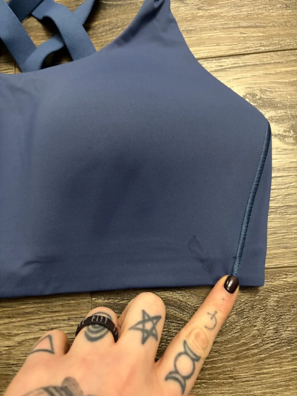 Lululemon Energy Bra *High Support, B–DDD Cups (Pitch Blue) Size 34D